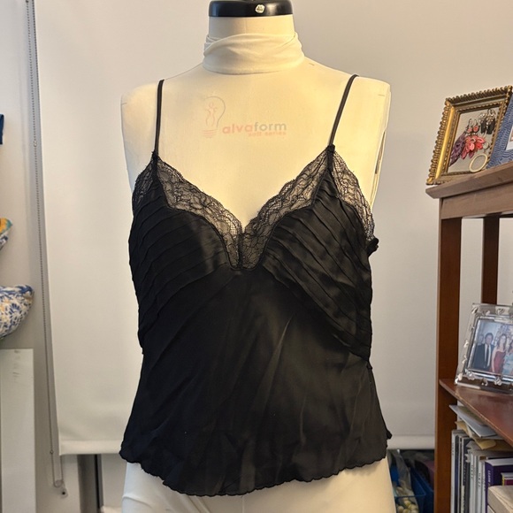 BCBGMaxAzria Other - BCBGMaxAzria Black Lace Trim Chemise